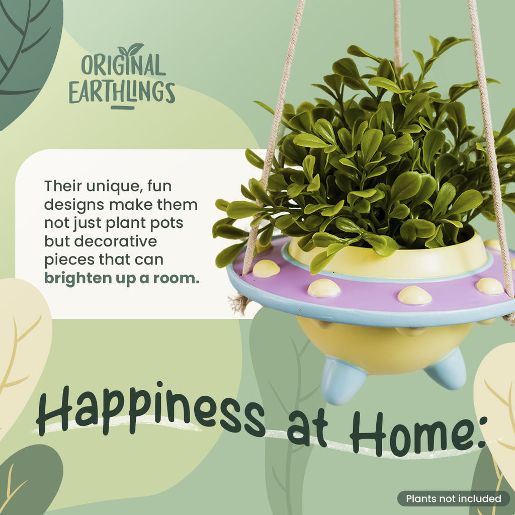 Rosie: UFO Hanging Plant Pot by originalearthlings
