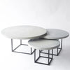 Ross Nesting Concrete Coffee Tables Set For Modern Living Rooms by Patrick Cain Designs