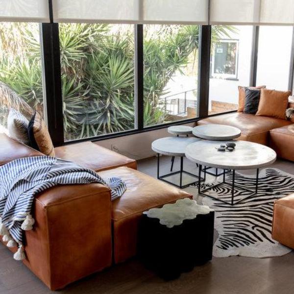 Ross Nesting Concrete Coffee Tables Set For Modern Living Rooms by Patrick Cain Designs