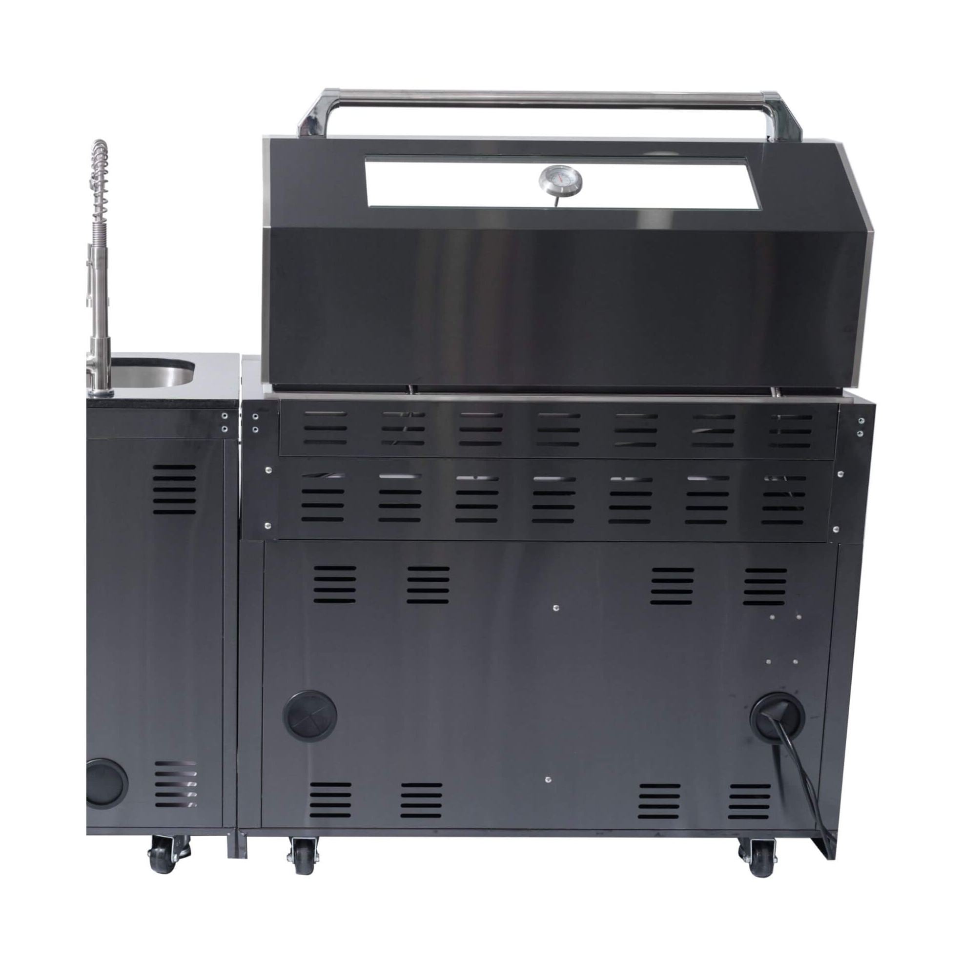 Rotisserie Included 6-Burner Grill Island | SAKSBY WHOLESALE