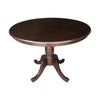 Round Solid Wood Kitchen Dining Table For Four, Classic by HomePacific
