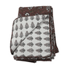 Ruby Cotton Block Print Quilted Coverlet