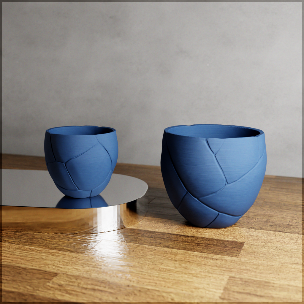 Rugged Modern Textured Planter Medium | Modernized Pottery