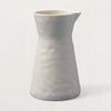 Rugueux Stoneware Carafe Pitcher in Pearl
