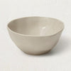 Rugueux Stoneware Dessert Bowl, Pearl