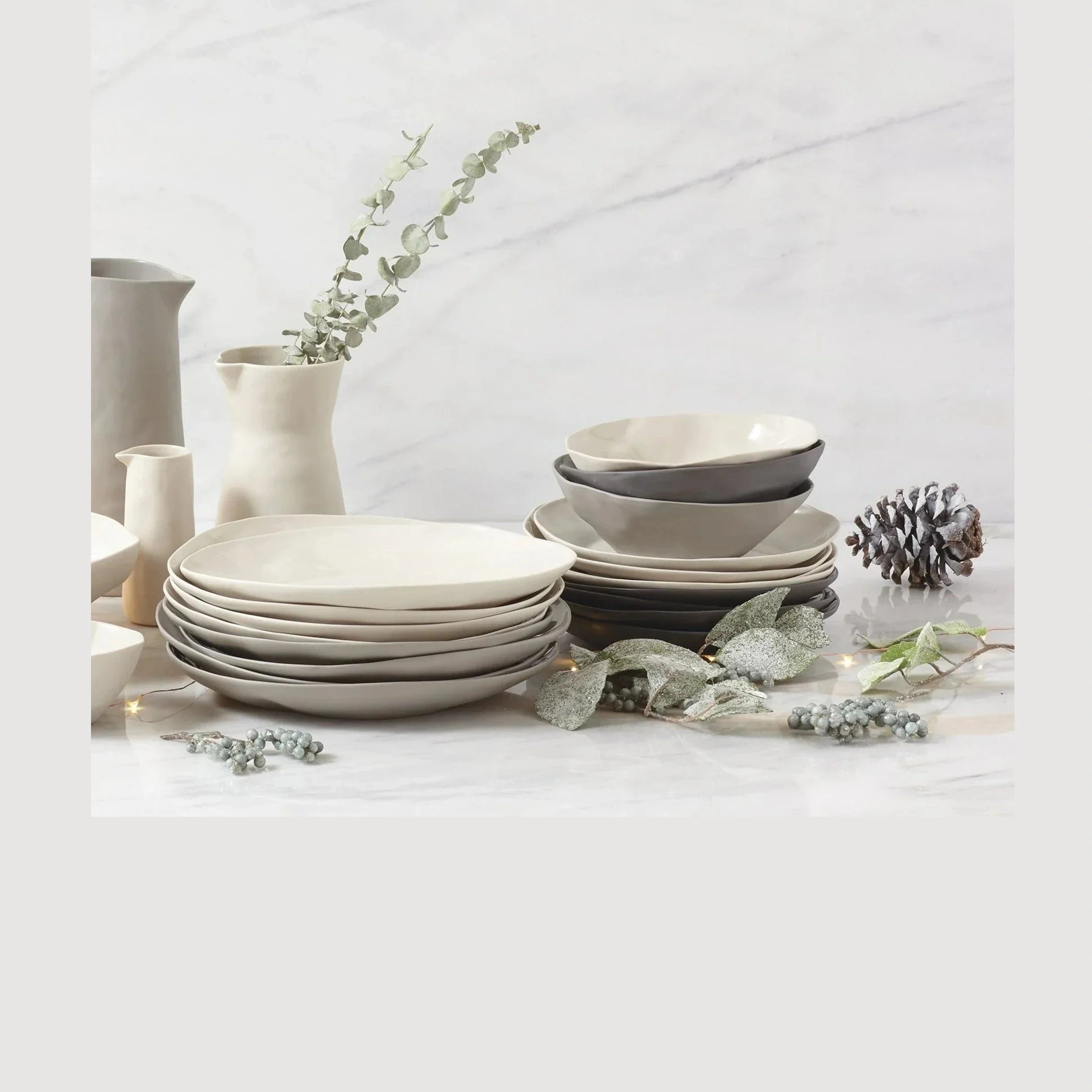 Rugueux Stoneware Side Bowl, Pearl