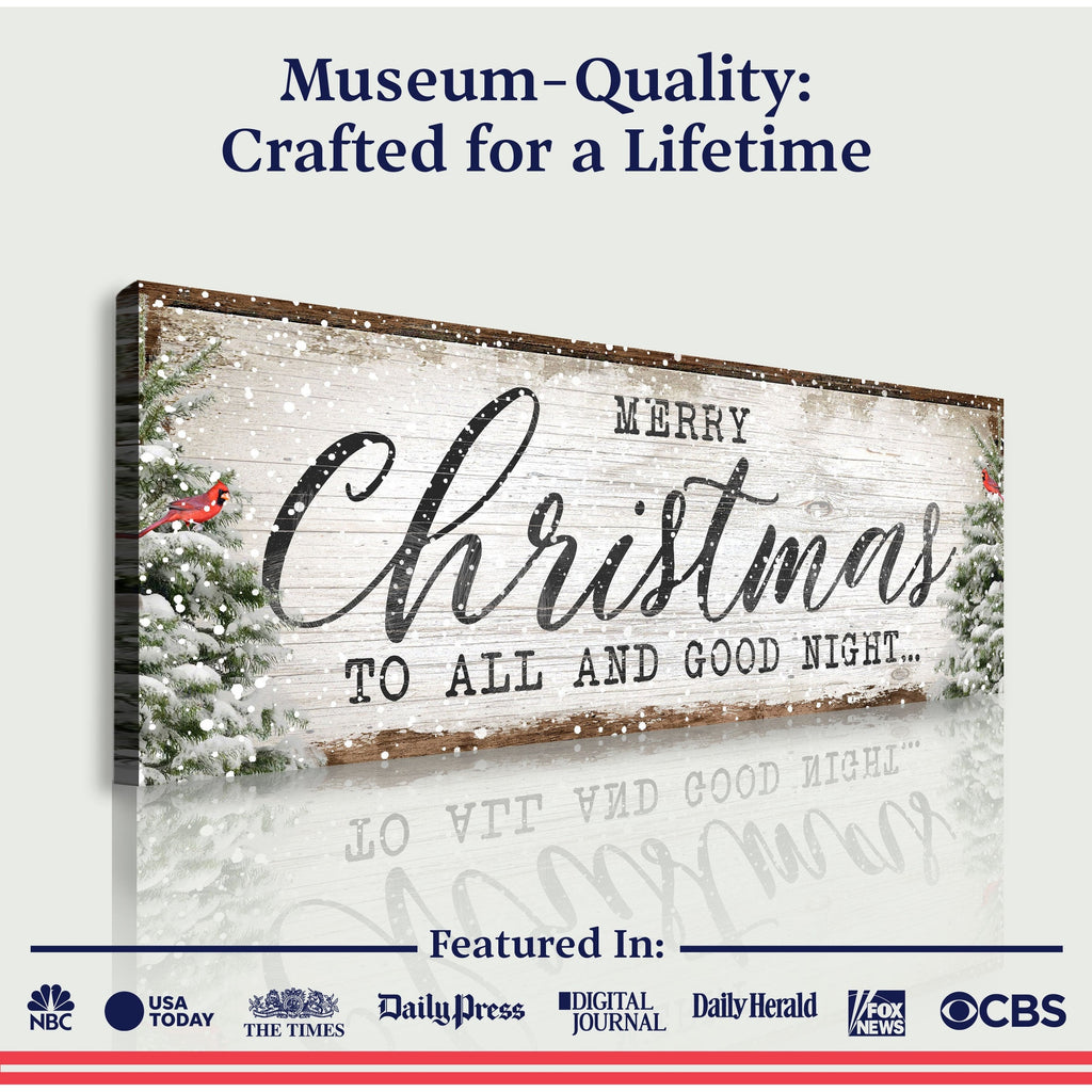 Rustic Canvas Christmas Sign Decor | Tailored Canvases