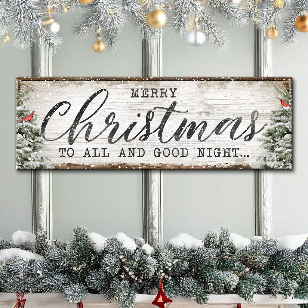 Rustic Canvas Christmas Sign Decor | Tailored Canvases