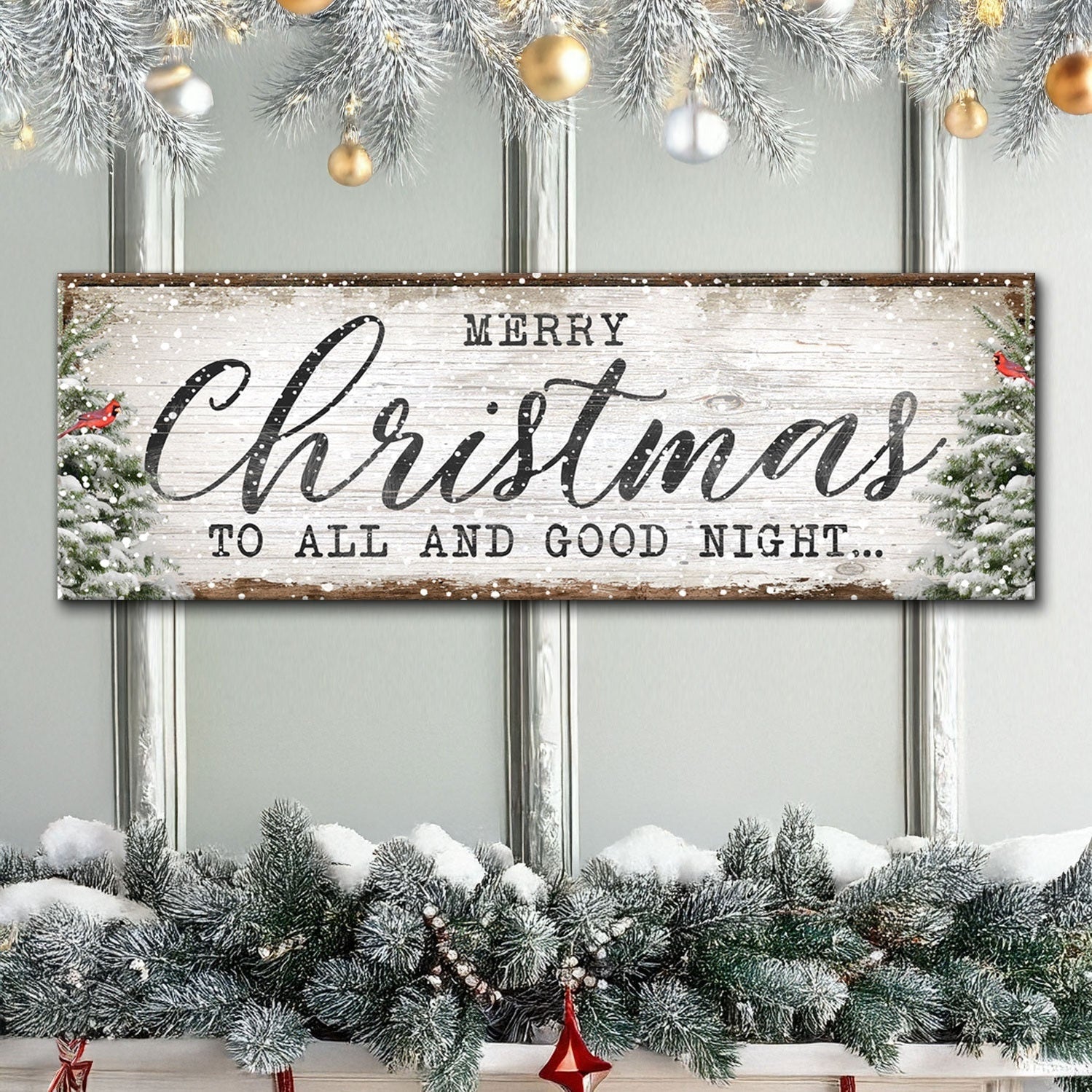 Rustic Canvas Christmas Sign Decor | Tailored Canvases