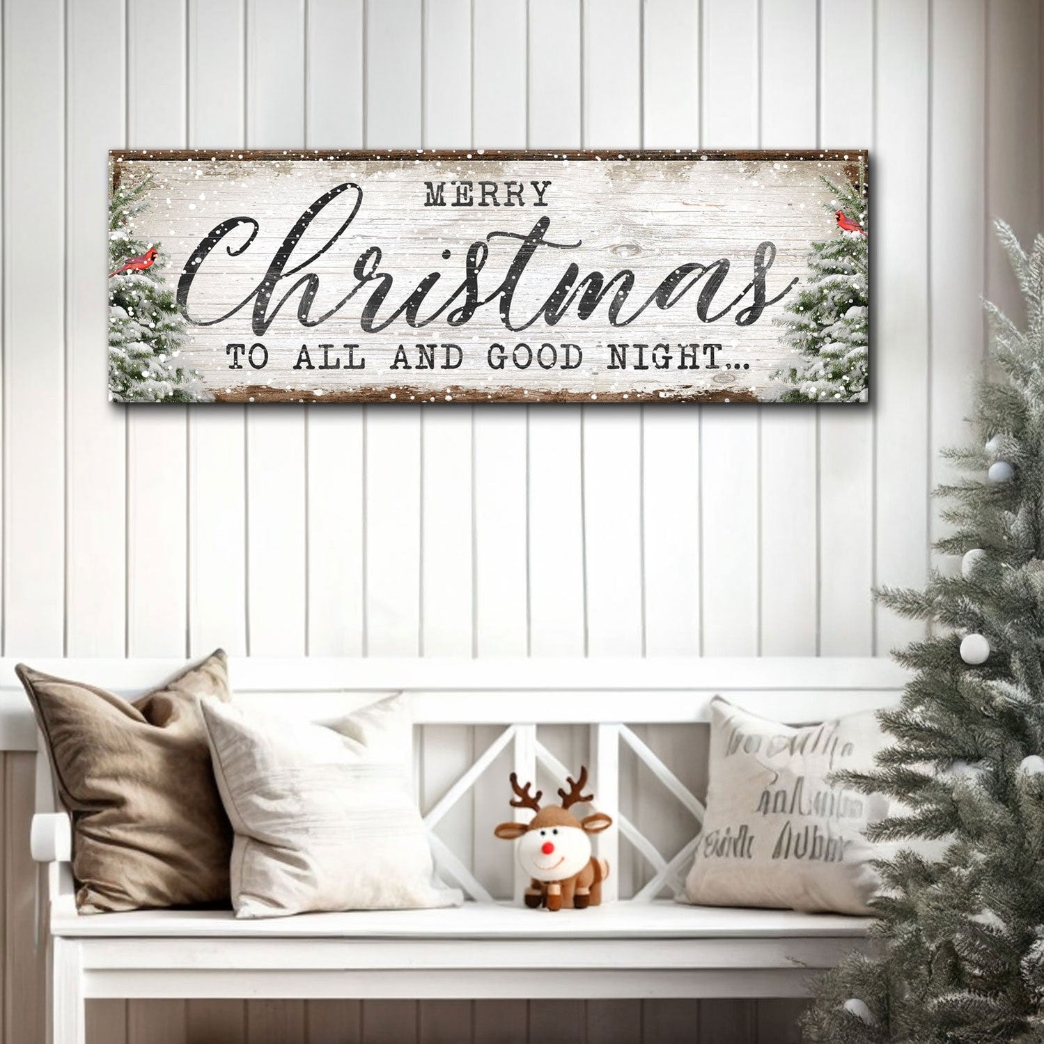Rustic Canvas Christmas Sign Decor | Tailored Canvases