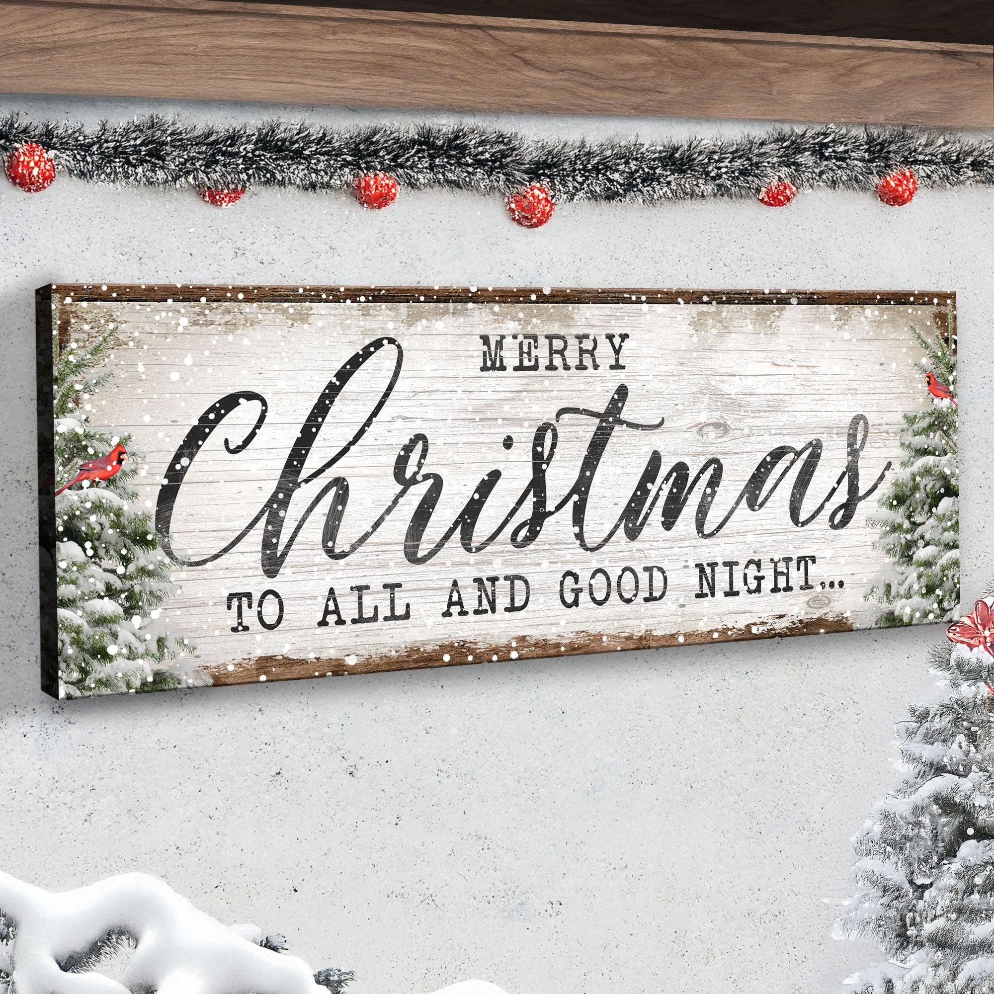 Rustic Canvas Christmas Sign Decor | Tailored Canvases