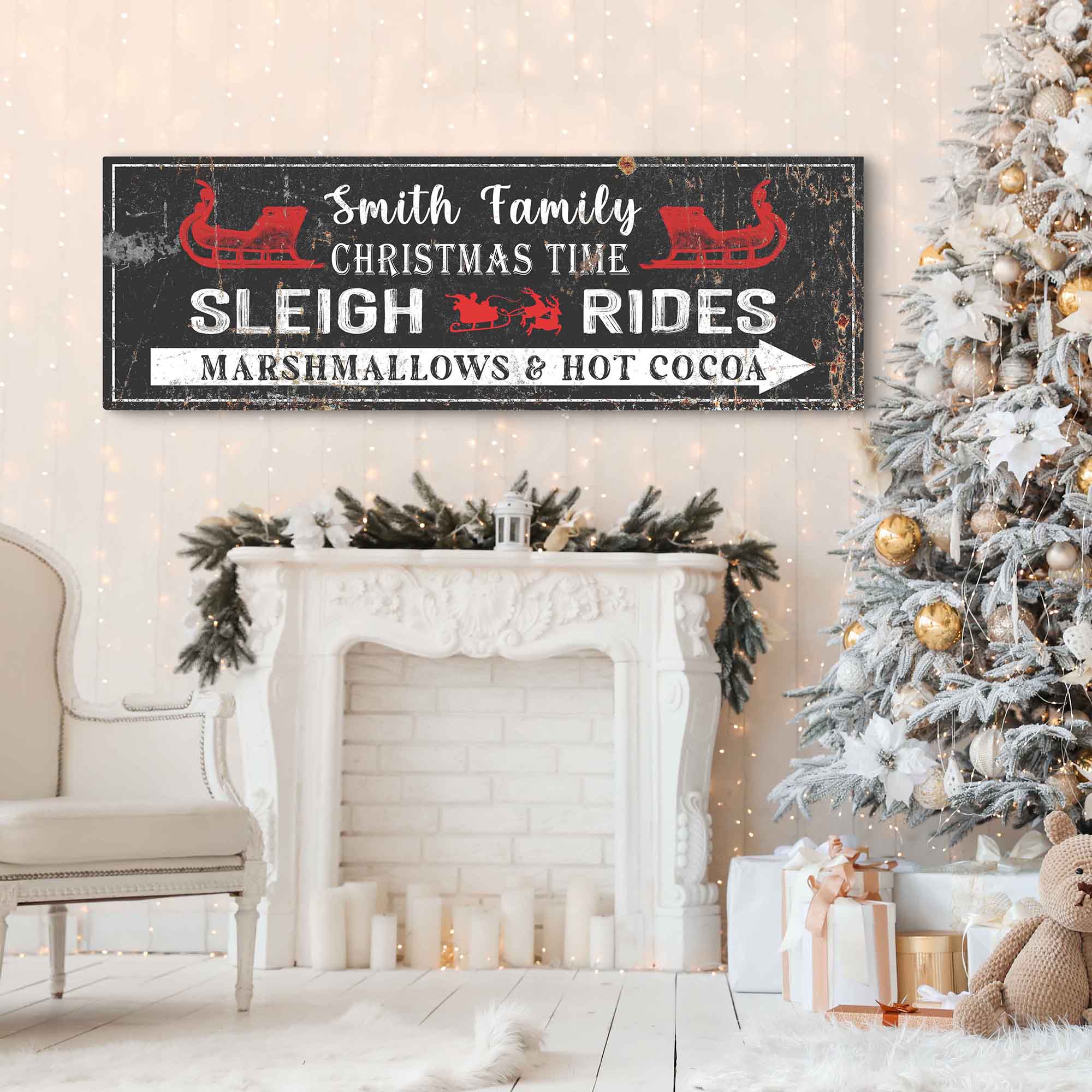 Rustic Canvas Wall Art Sleigh Rides | Tailored Canvases