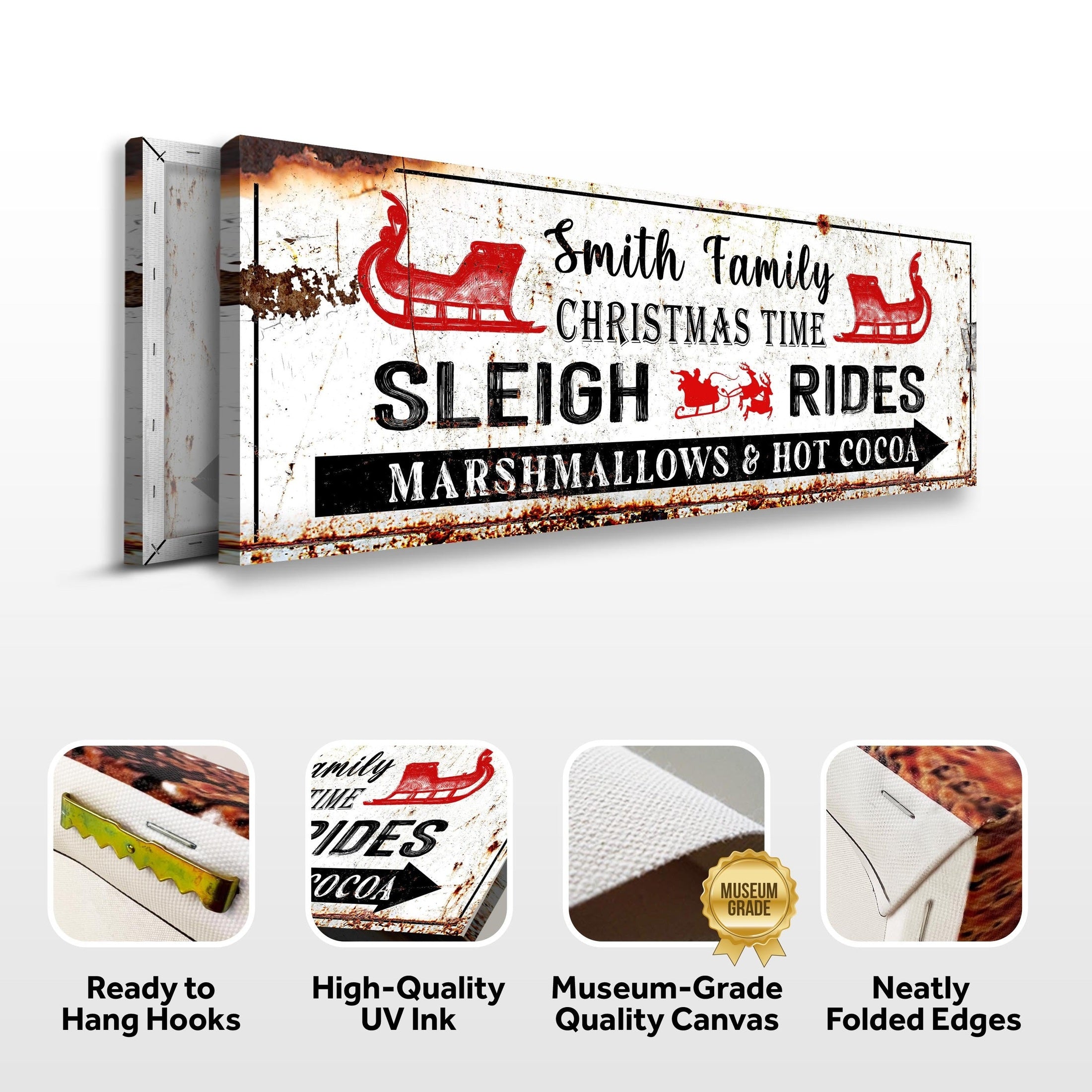 Rustic Canvas Wall Art Sleigh Rides | Tailored Canvases