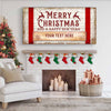 Rustic Christmas Canvas Wall Sign | Tailored Canvases