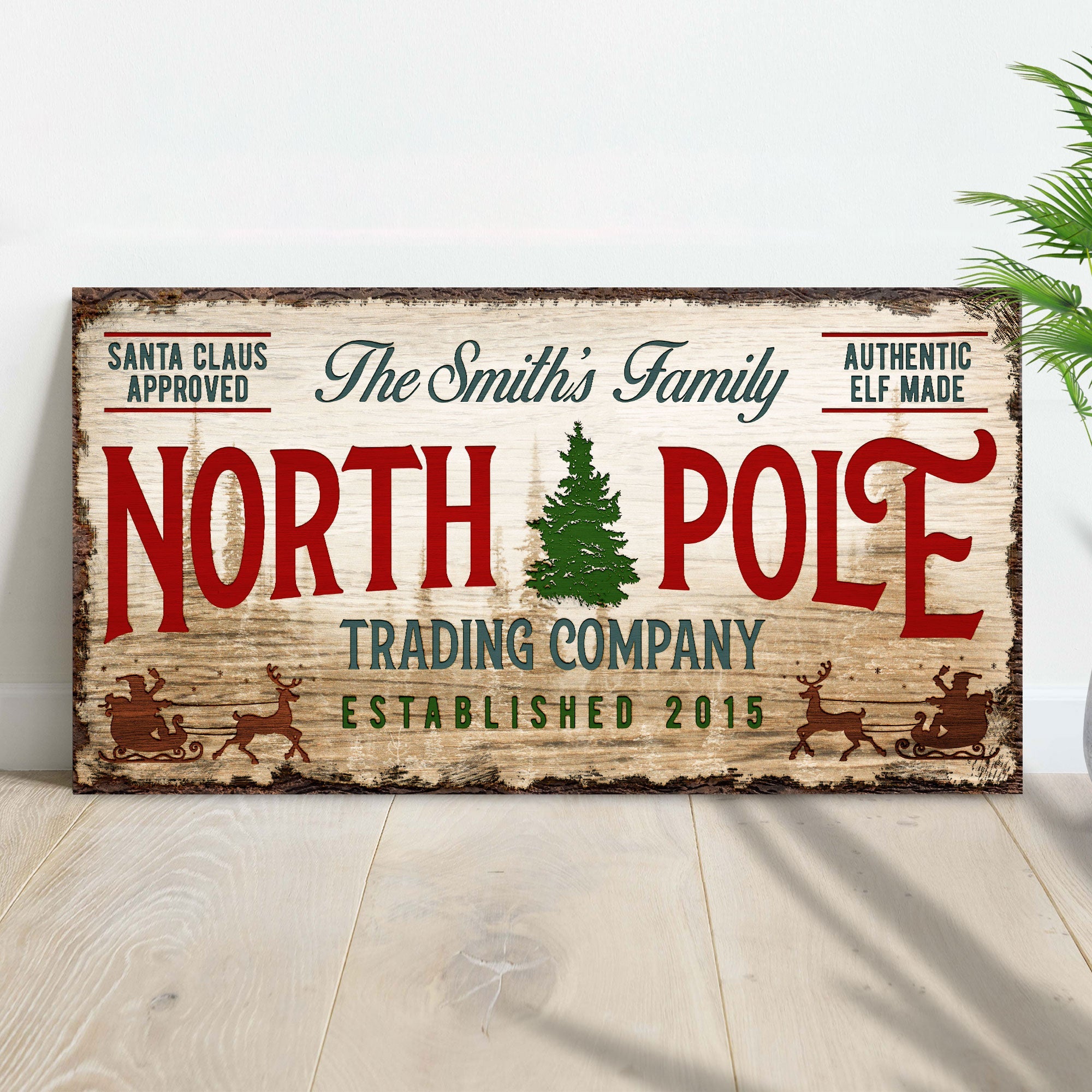 Rustic Distressed Christmas Sign | Tailored Canvases