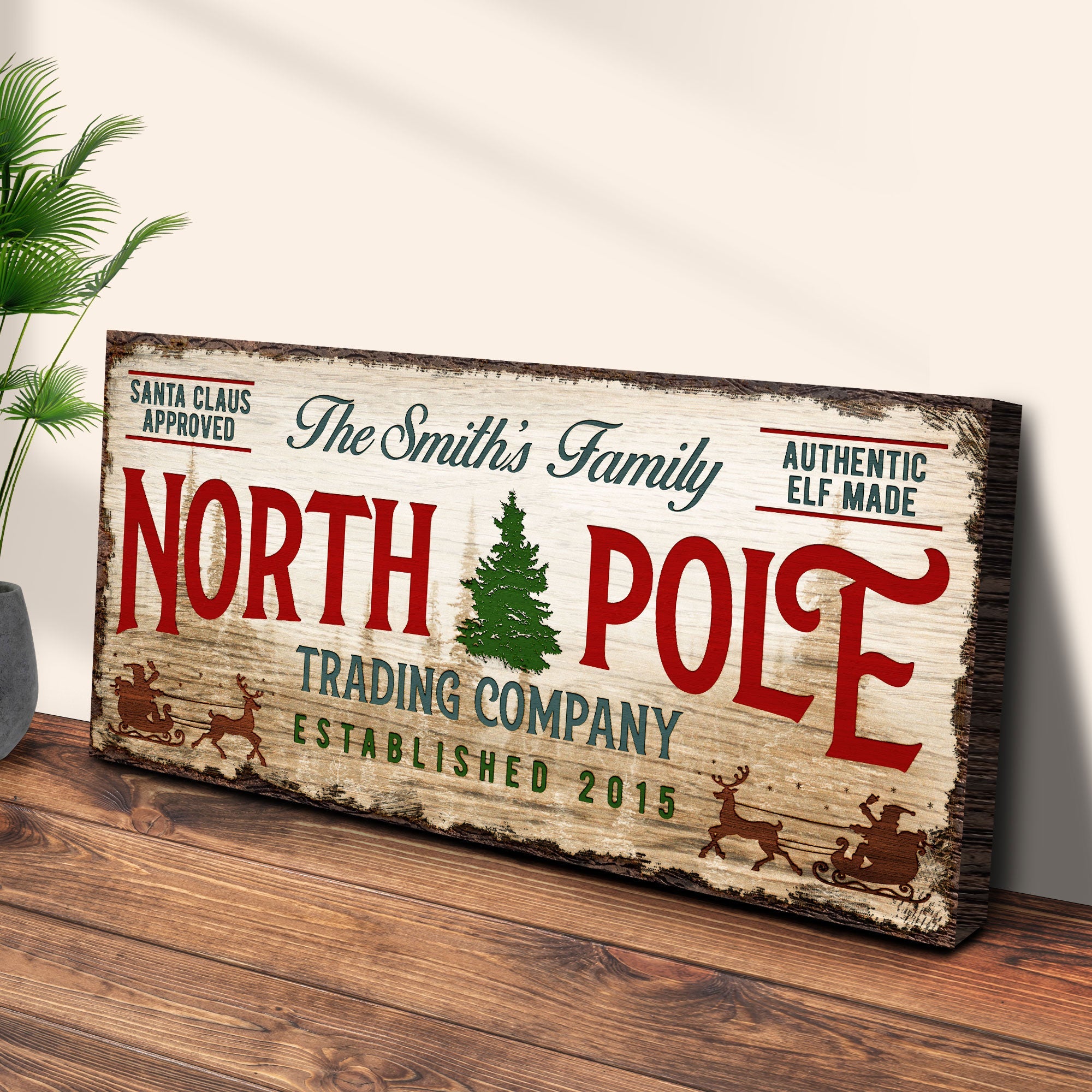 Rustic Distressed Christmas Sign | Tailored Canvases