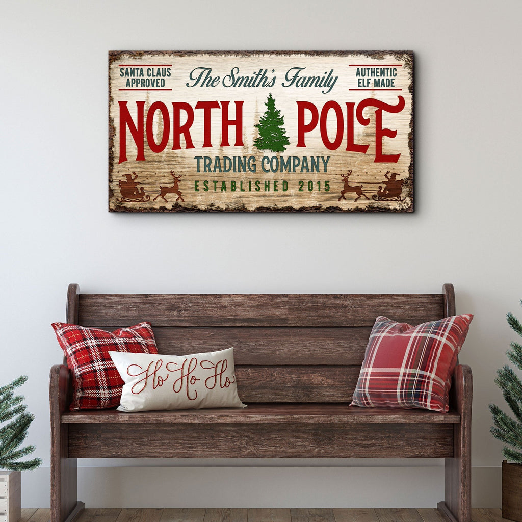 Rustic Distressed Christmas Sign | Tailored Canvases