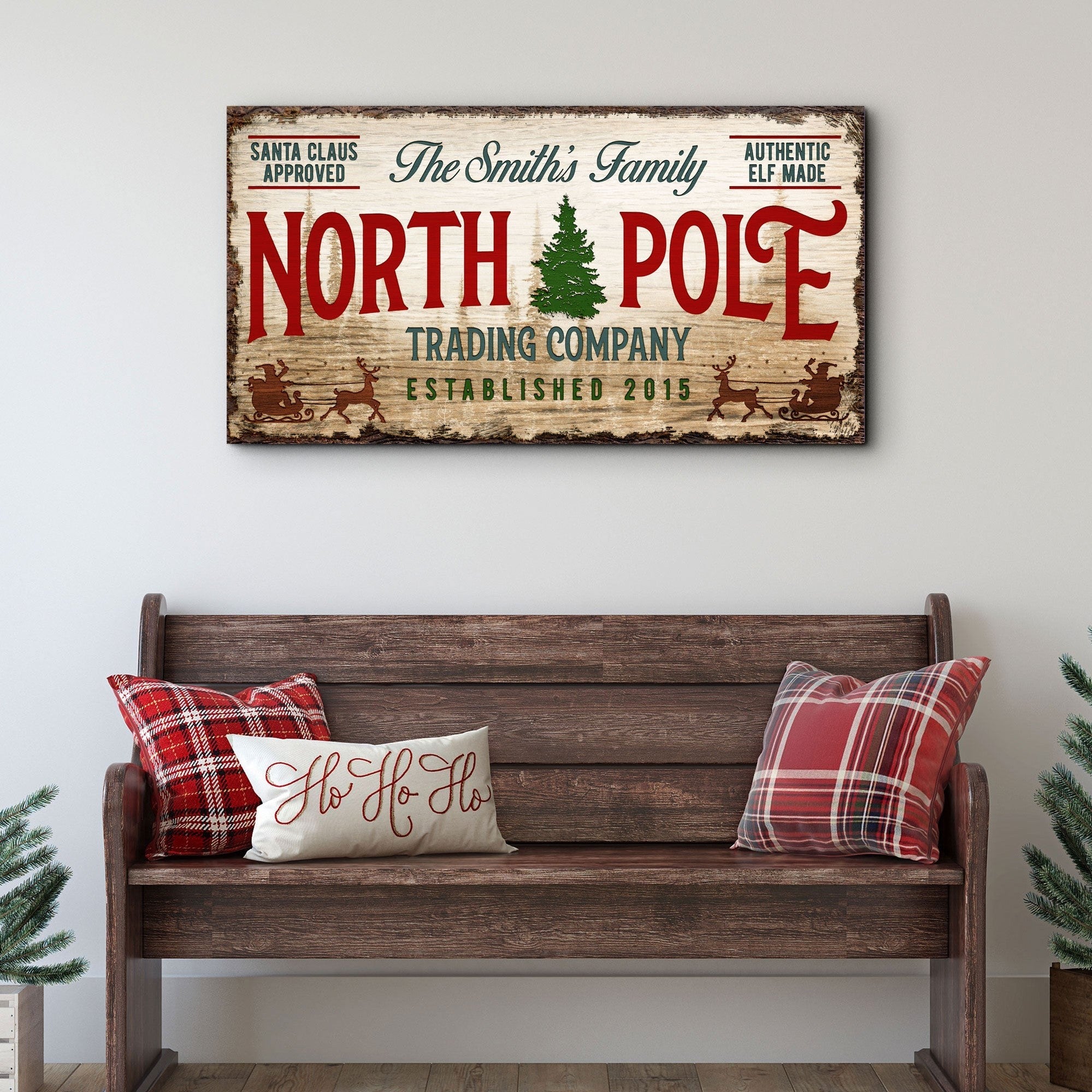 Rustic Distressed Christmas Sign | Tailored Canvases
