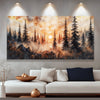 Rustic Forest Sunset Wall Art