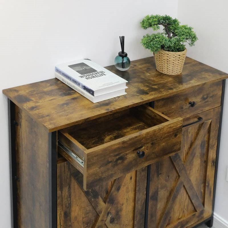 Rustic Multipurpose 2 Drawer / 2 Tilt Out 10gL Kitchen Laundry Trash/Recycle Storage by HomePacific