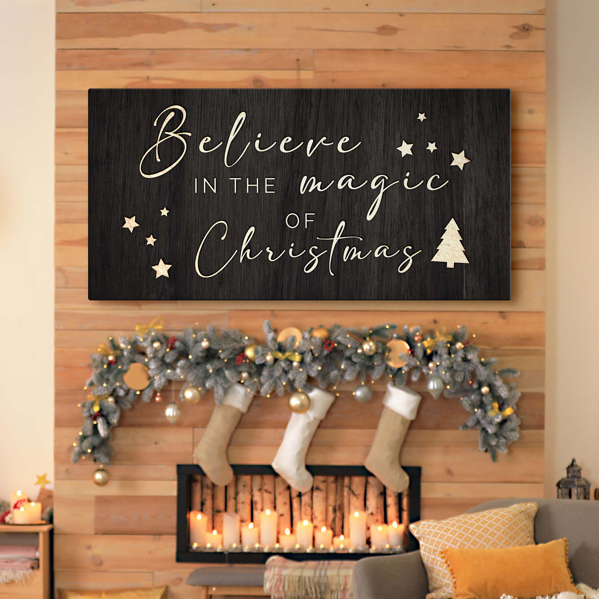 Rustic Painted Wooden Holiday Sign II | Tailored Canvases