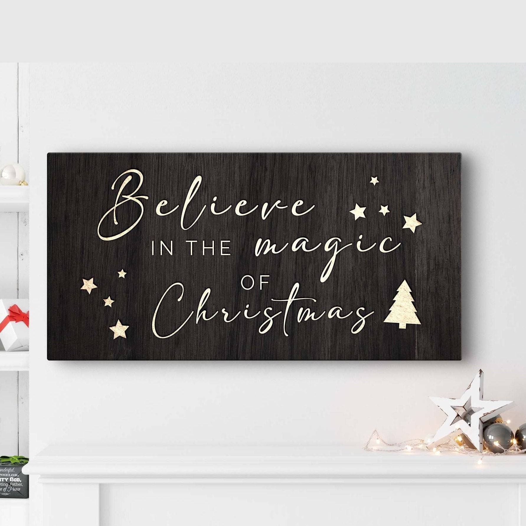 Rustic Painted Wooden Holiday Sign II | Tailored Canvases