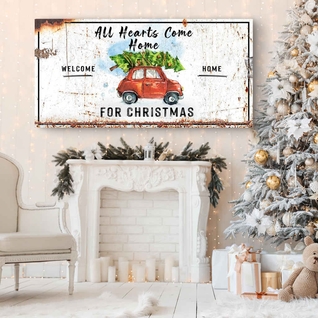 Rustic Vintage Christmas Canvas Sign | Tailored Canvases