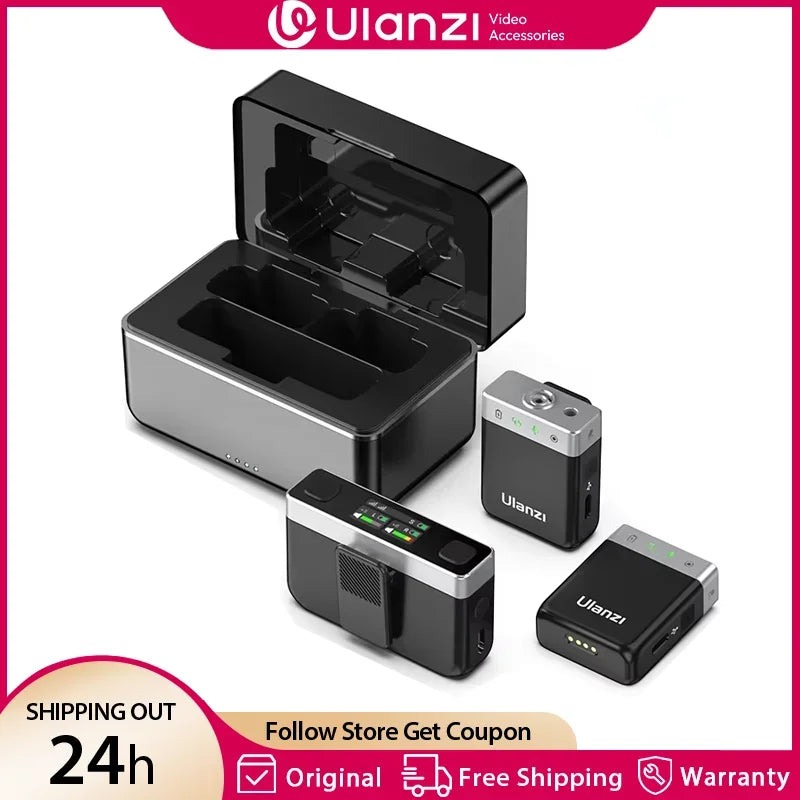 Ulanzi AM18 U Mic 2.4G Wireless Microphone 100m For DSLR