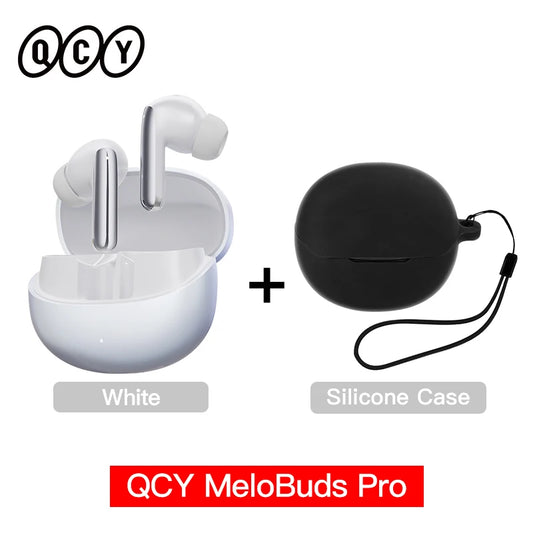 QCY MeloBuds Pro ANC Wireless Earphones 46dB Active Noise Cancellation Earbud Bluetooth 5.3 Hi-Res Audio with LDAC Headphones