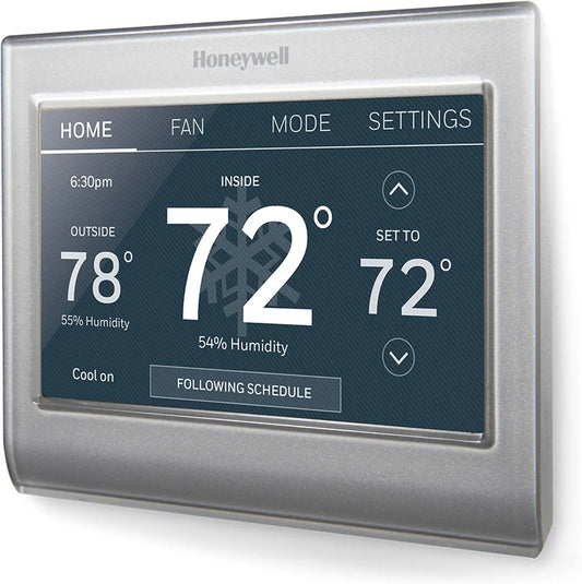 RTH9585WF1004 Wi-Fi Smart Color Thermostat, 7 Day Programmable, Touch Screen, Energy Star, Alexa Ready