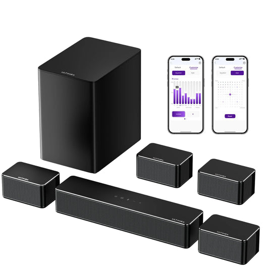 Ultimea 7.1 Surround Soundbar Subwoofer And Rear Speakers