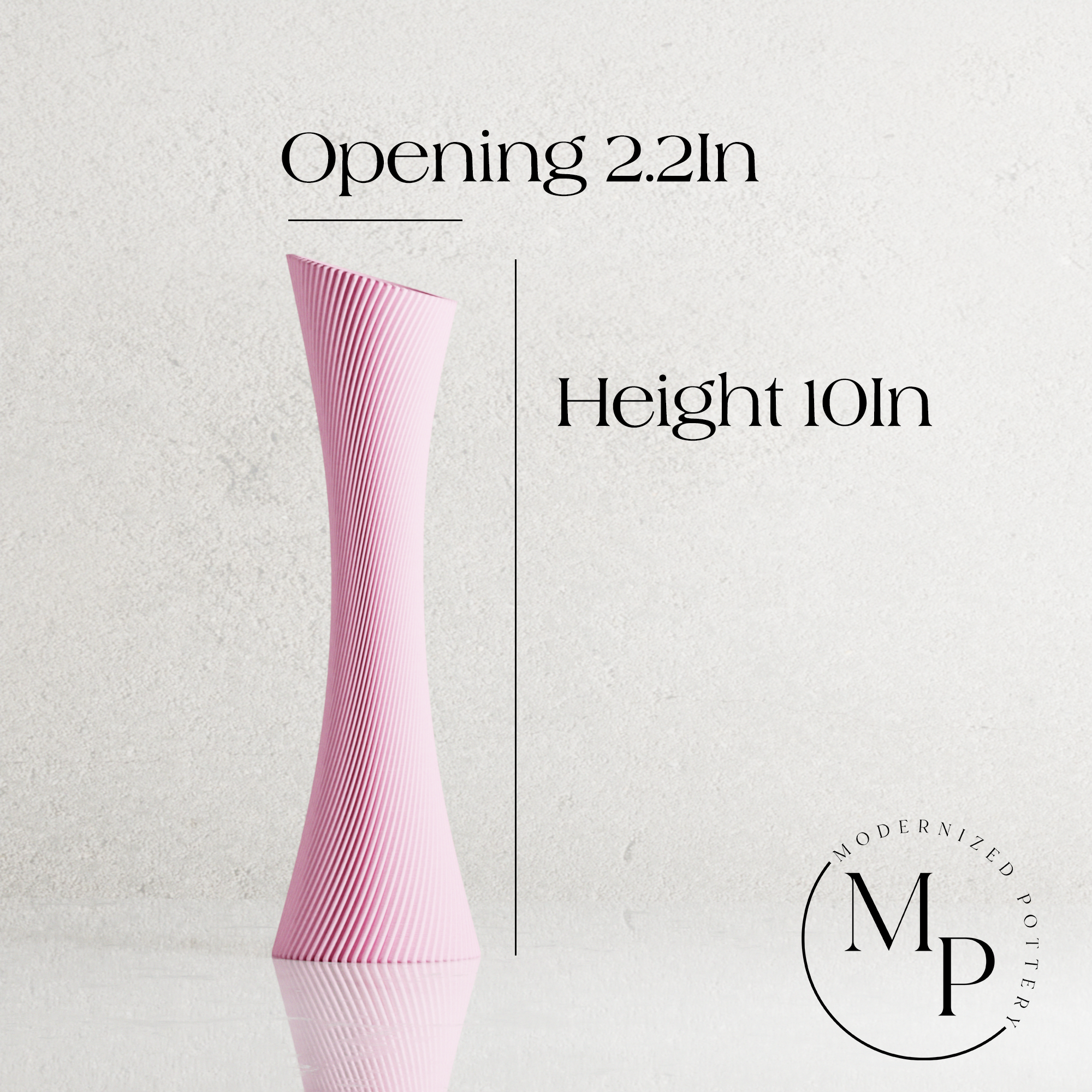 SPIRAL ROSE Vase
