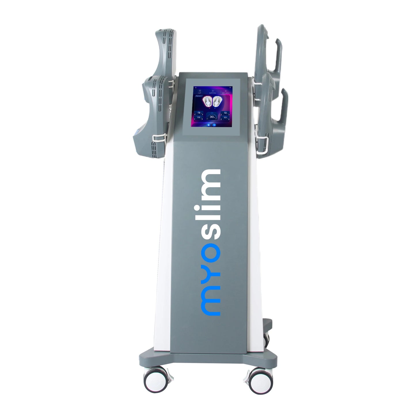EMS Body Sculpting Machine Muscle Shaping 6500W 200hz EMS Radio Frequency RF Muscle Stimulator Device 4 Handle Myoslim