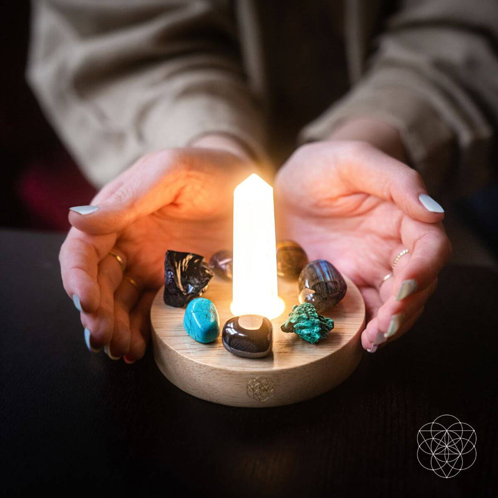 Sacred Crystal Protection Lamp Aura | Conscious Items