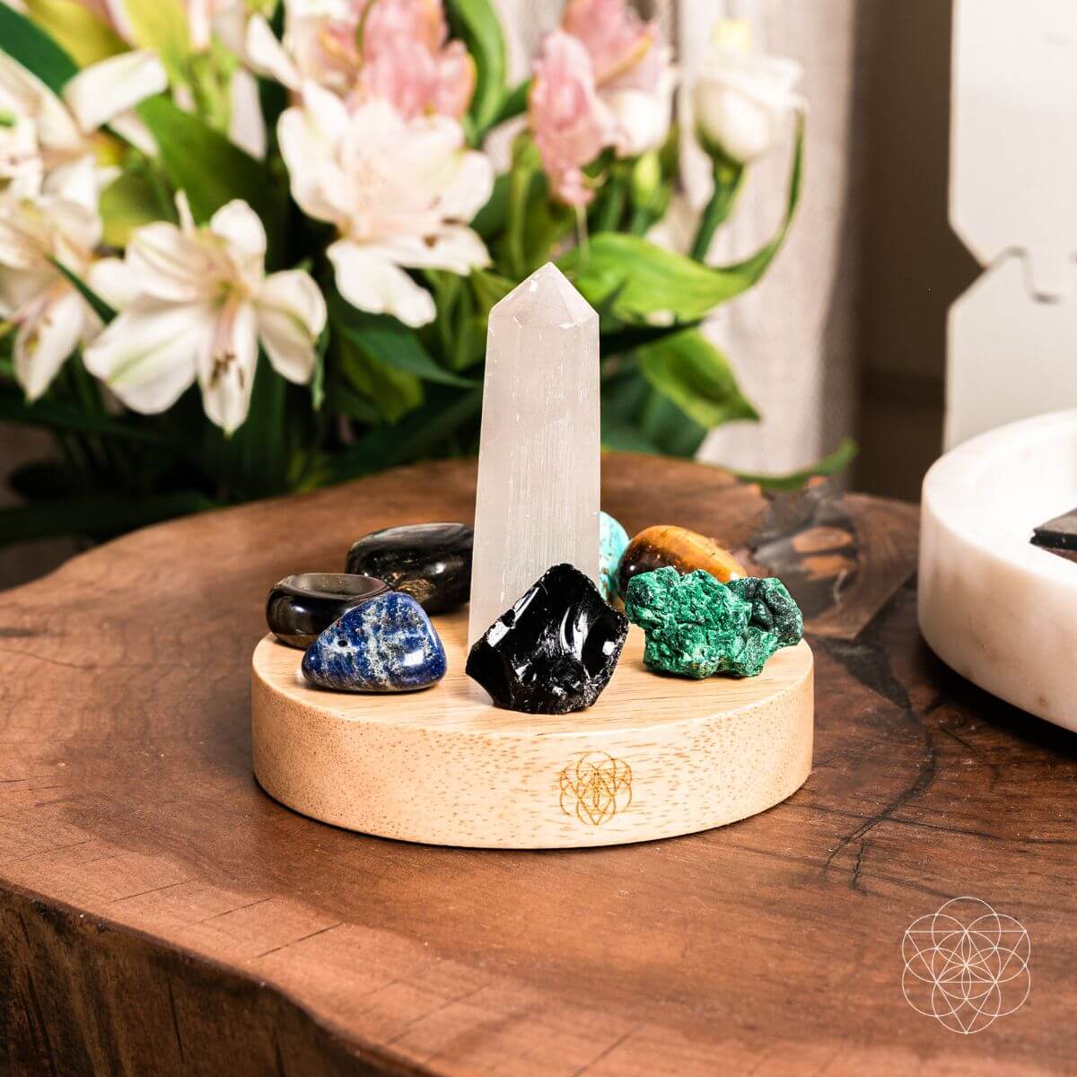 Sacred Crystal Protection Lamp Aura | Conscious Items
