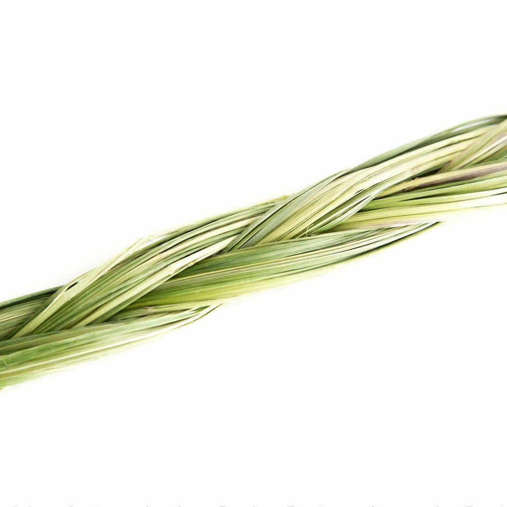 Sacred Sweet Grass Smudging Braided Strands | DC-OMSutra