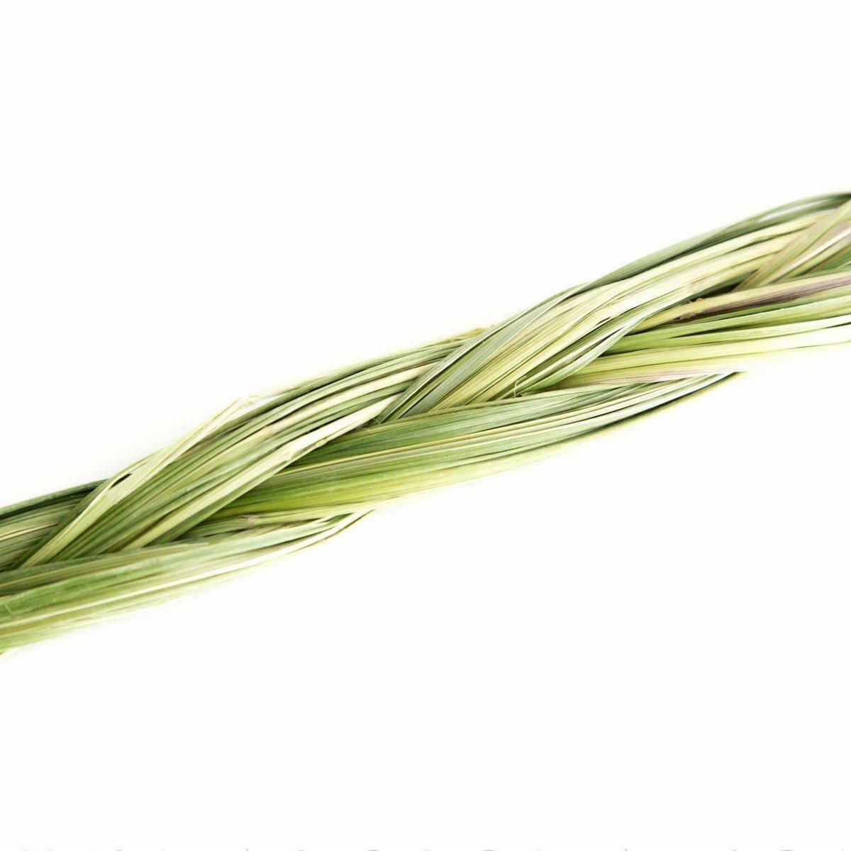 Sacred Sweet Grass Smudging Braided Strands | DC-OMSutra