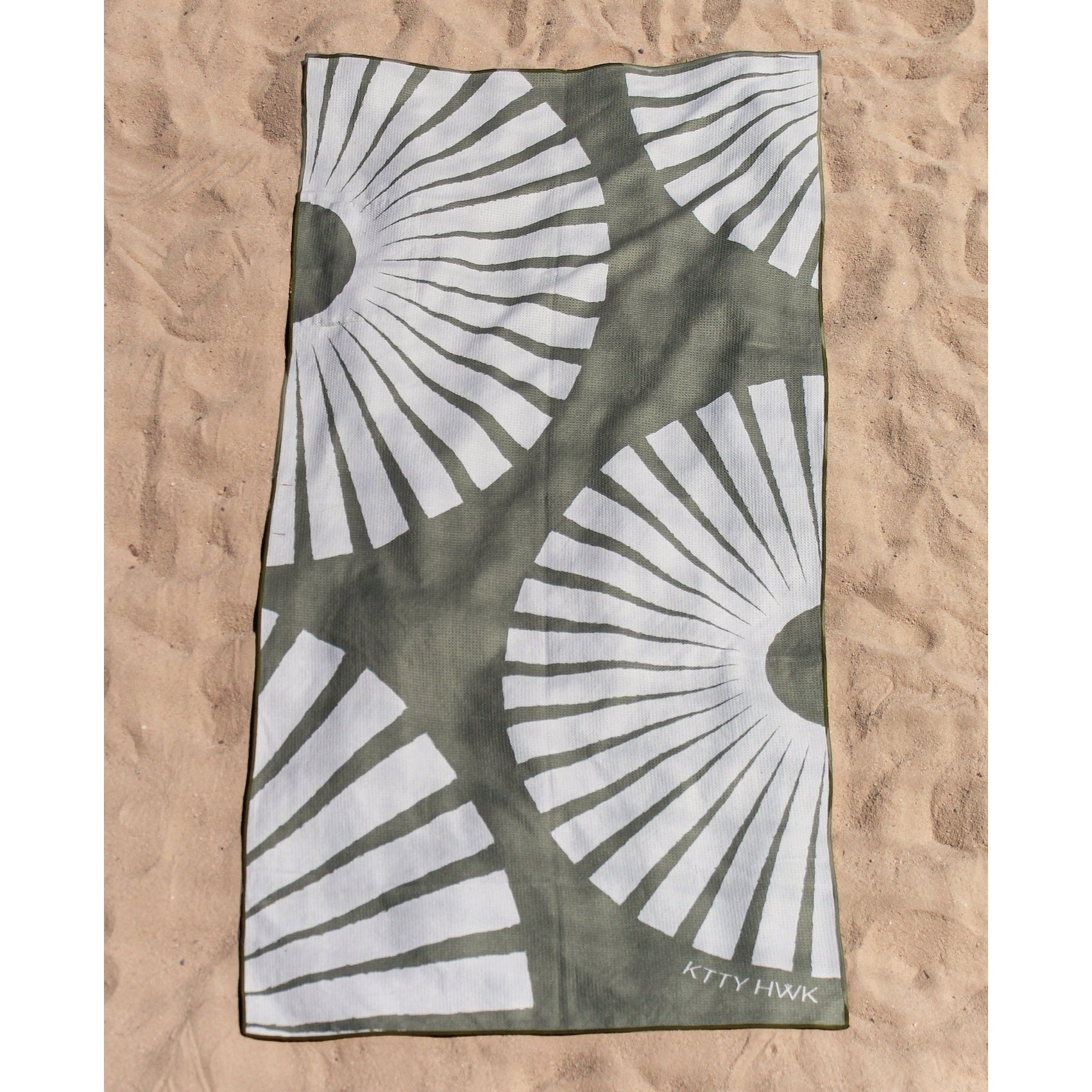 Sand-Free 350GSM Waffle Quick-Dry Beach Towel | KTTYHWK
