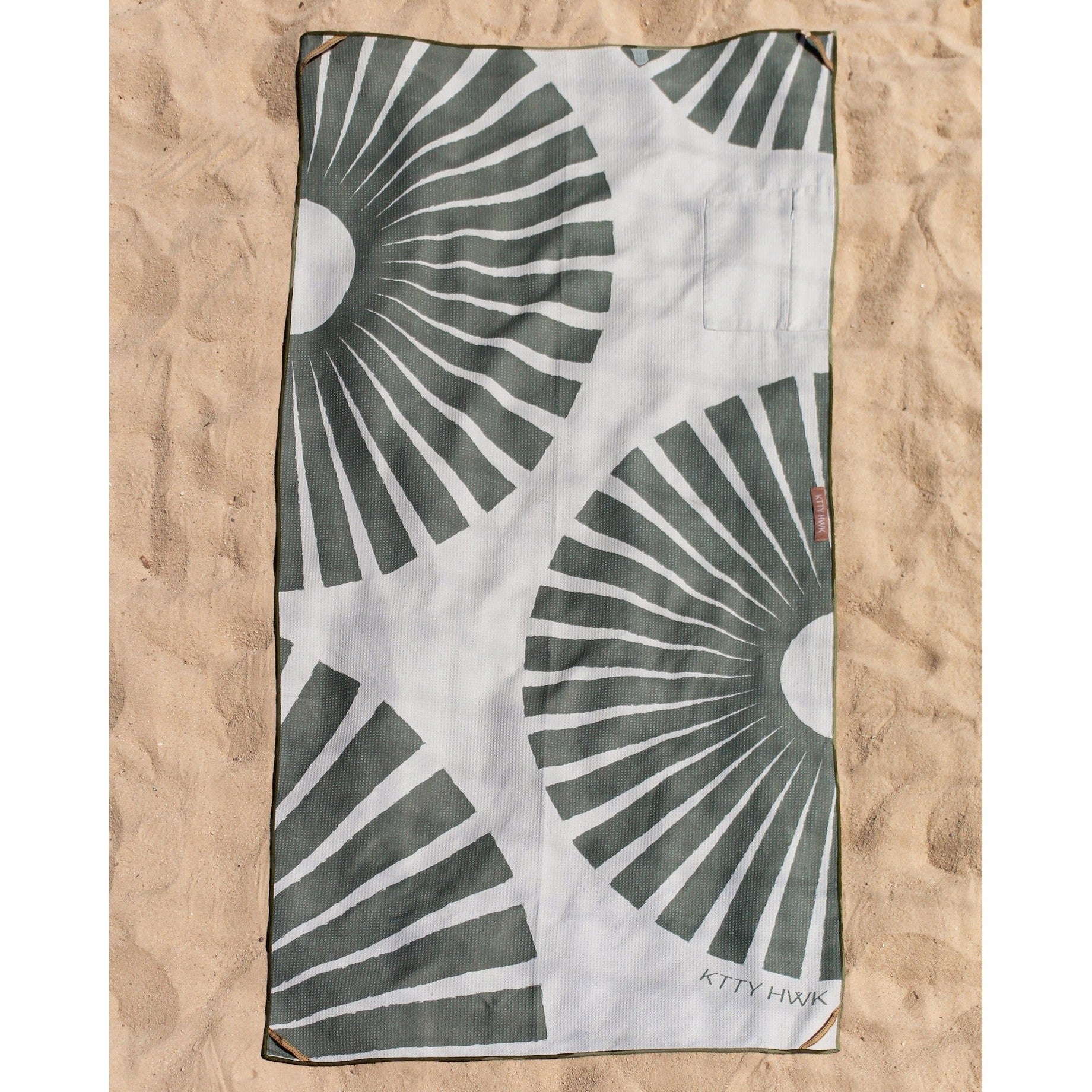 Sand-Free 350GSM Waffle Quick-Dry Beach Towel | KTTYHWK