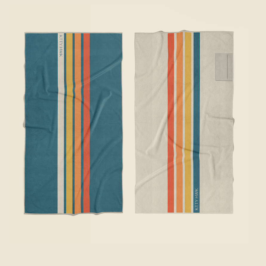 Sand Free Beach Towel Reversible Durable | KTTYHWK