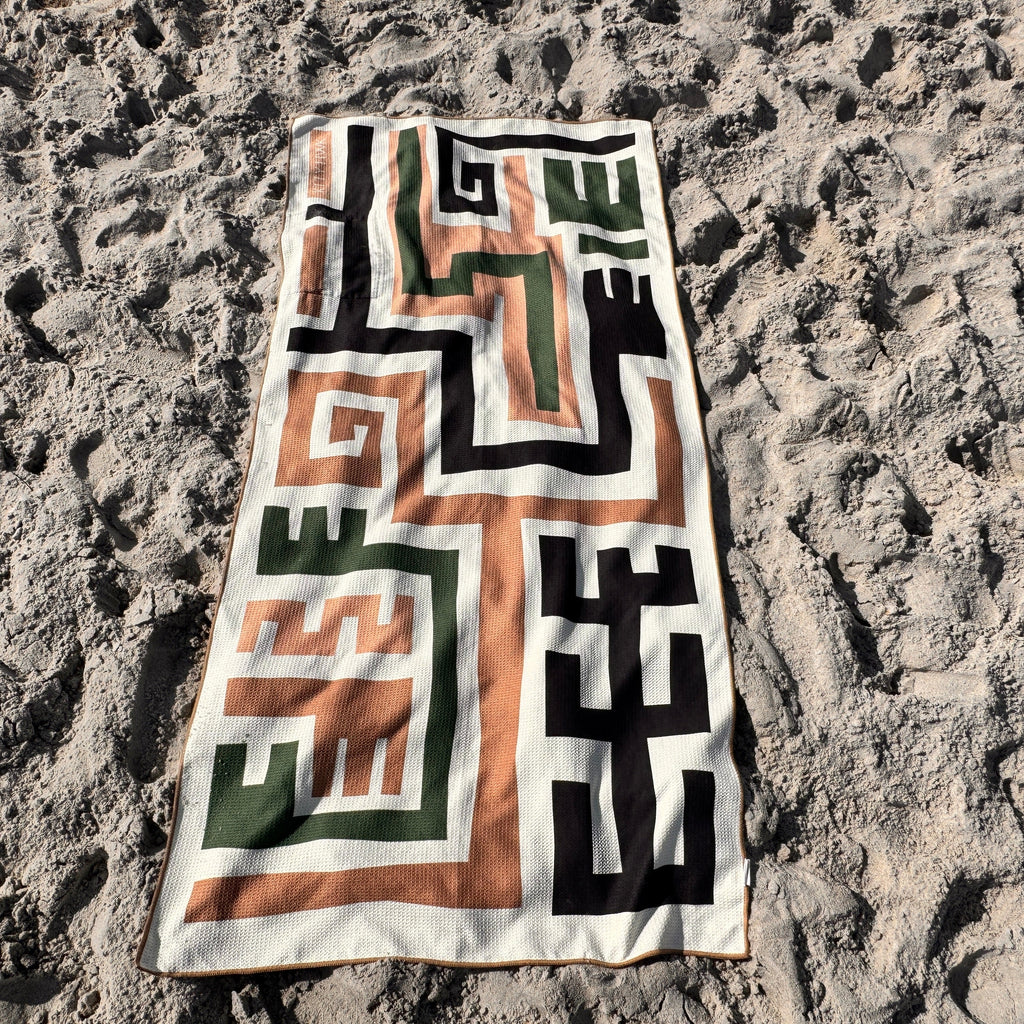 Sand-Free Beach Towel Reversible Durable | KTTYHWK