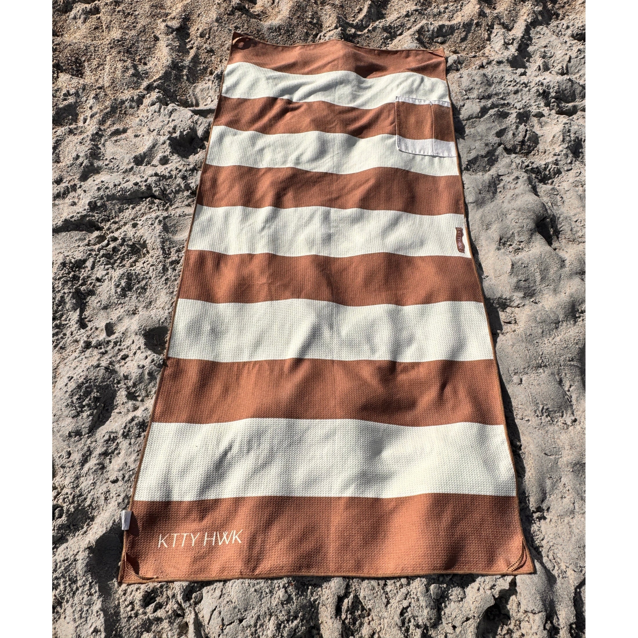 Sand-Free Beach Towel Reversible Durable | KTTYHWK