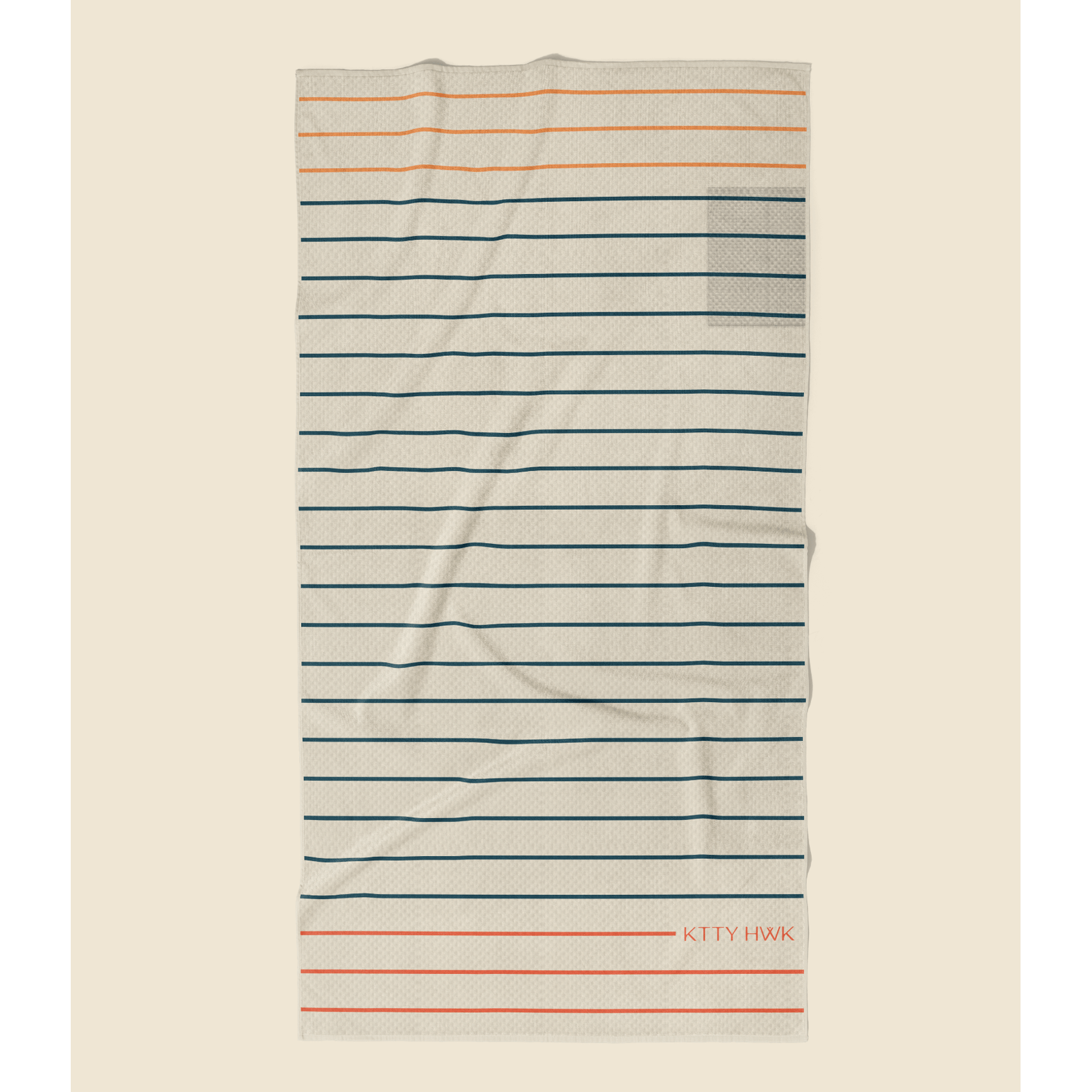 Sand-Free Cotton Canvas Beach Towel Reversible | KTTYHWK