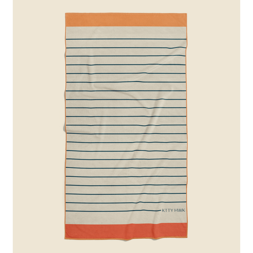 Sand-Free Cotton Canvas Beach Towel Reversible | KTTYHWK