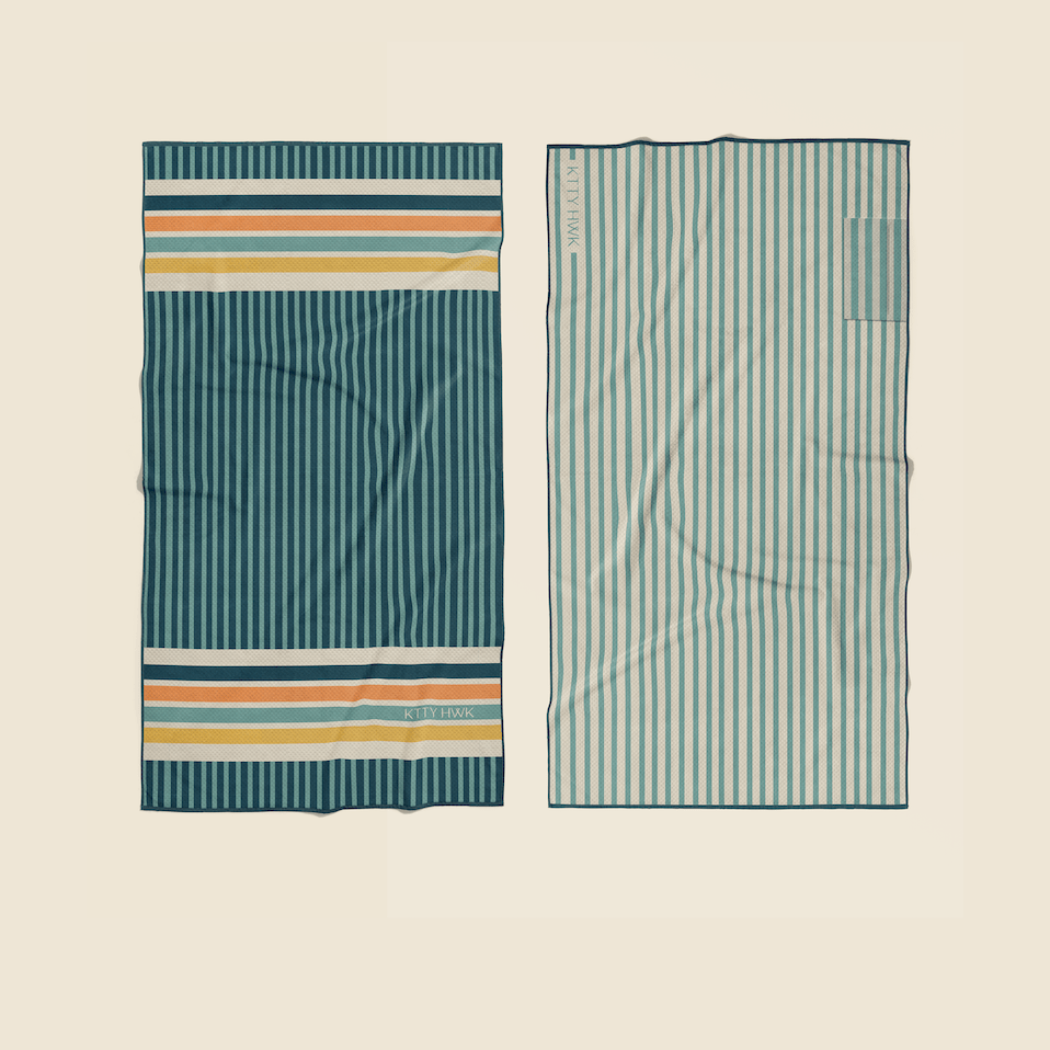Sand-Free Textured Waffle Beach Towel Standard | KTTYHWK