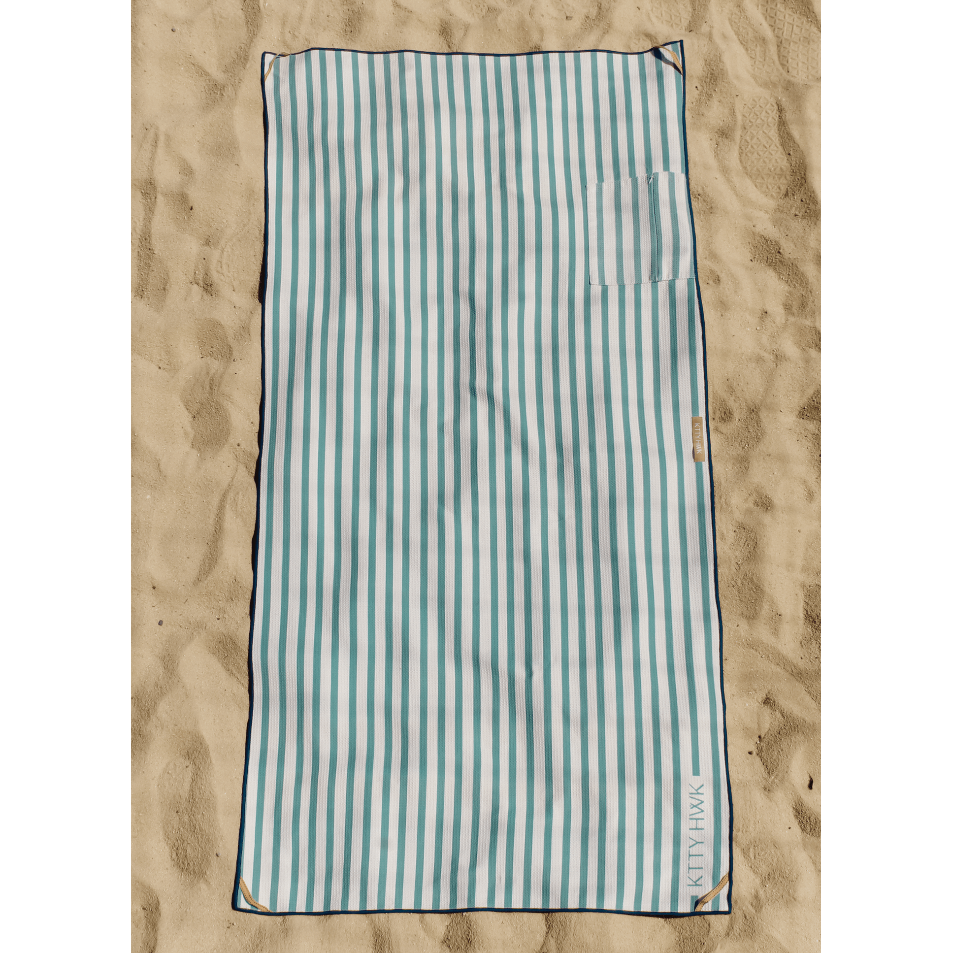 Sand-Free Textured Waffle Beach Towel Standard | KTTYHWK