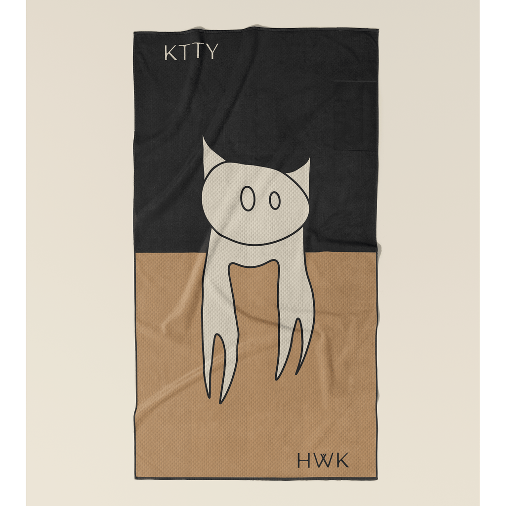 Sand-Free Waffle Beach Towel Hidden Pocket | KTTYHWK