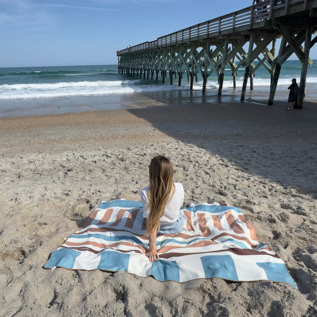 Sand-free 350GSM Waffle Towel Reversible Beach | KTTYHWK