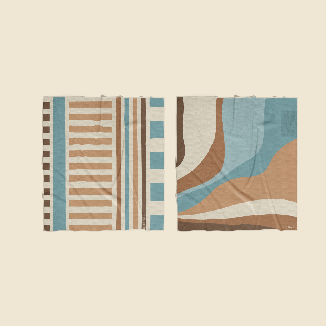 Sand-free 350GSM Waffle Towel Reversible Beach | KTTYHWK