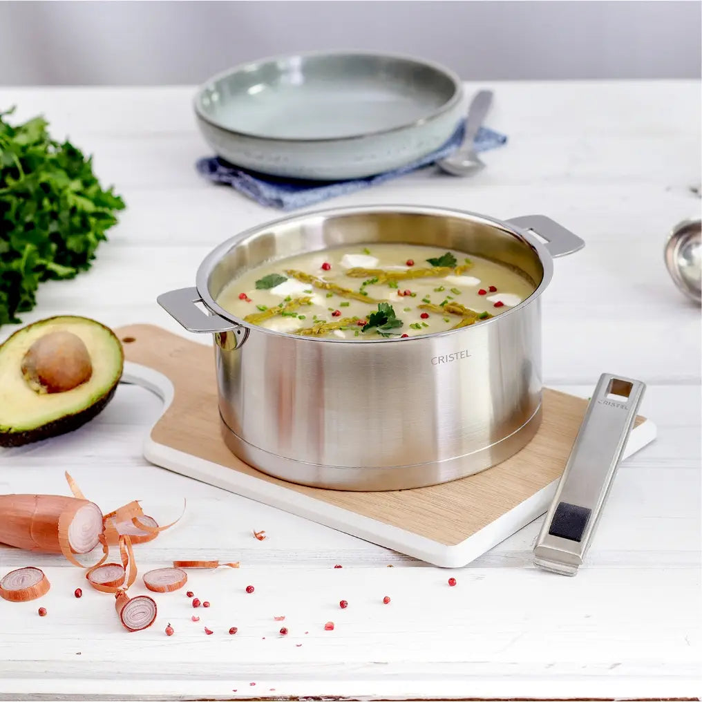 Saucepan with Lid by CRISTEL USA